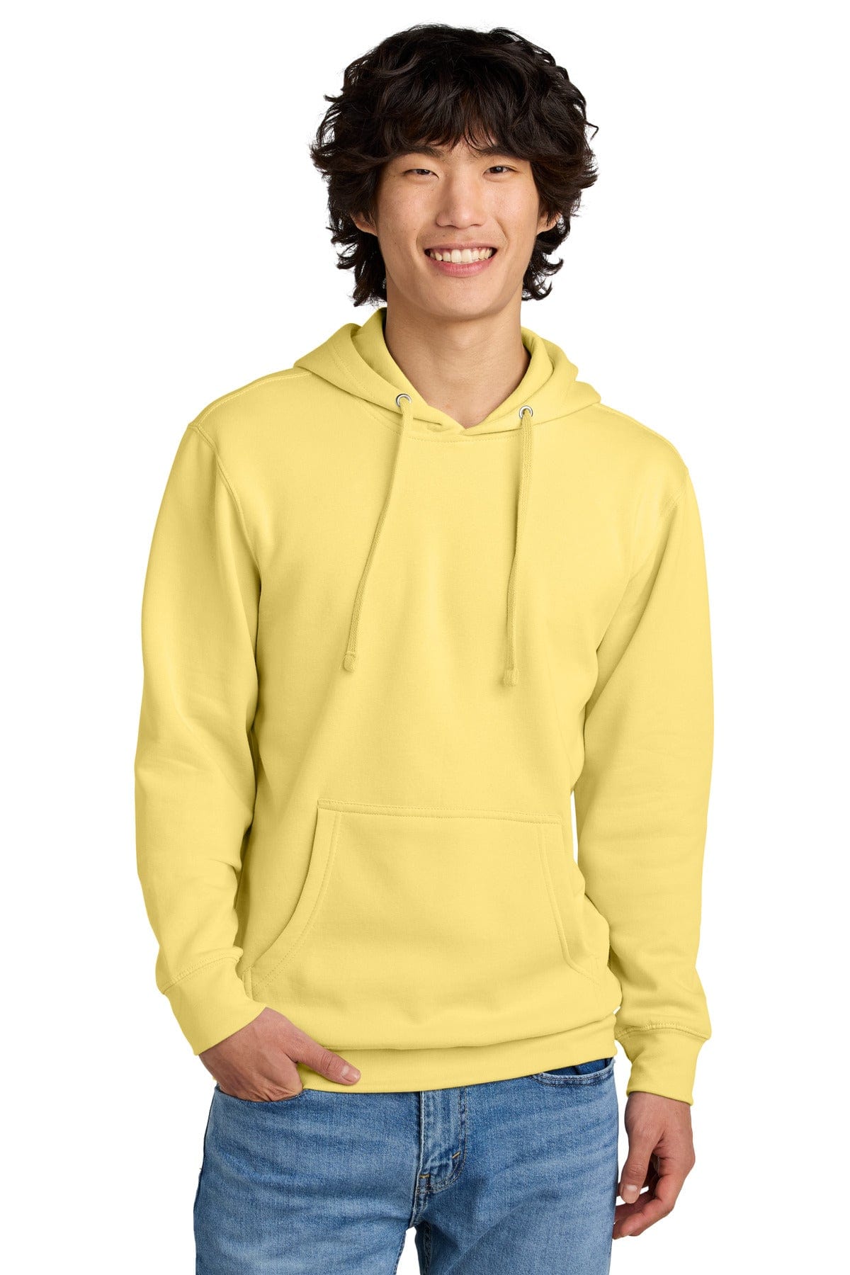 District DT6100 V.I.T. Fleece Hoodie in Light Yellow