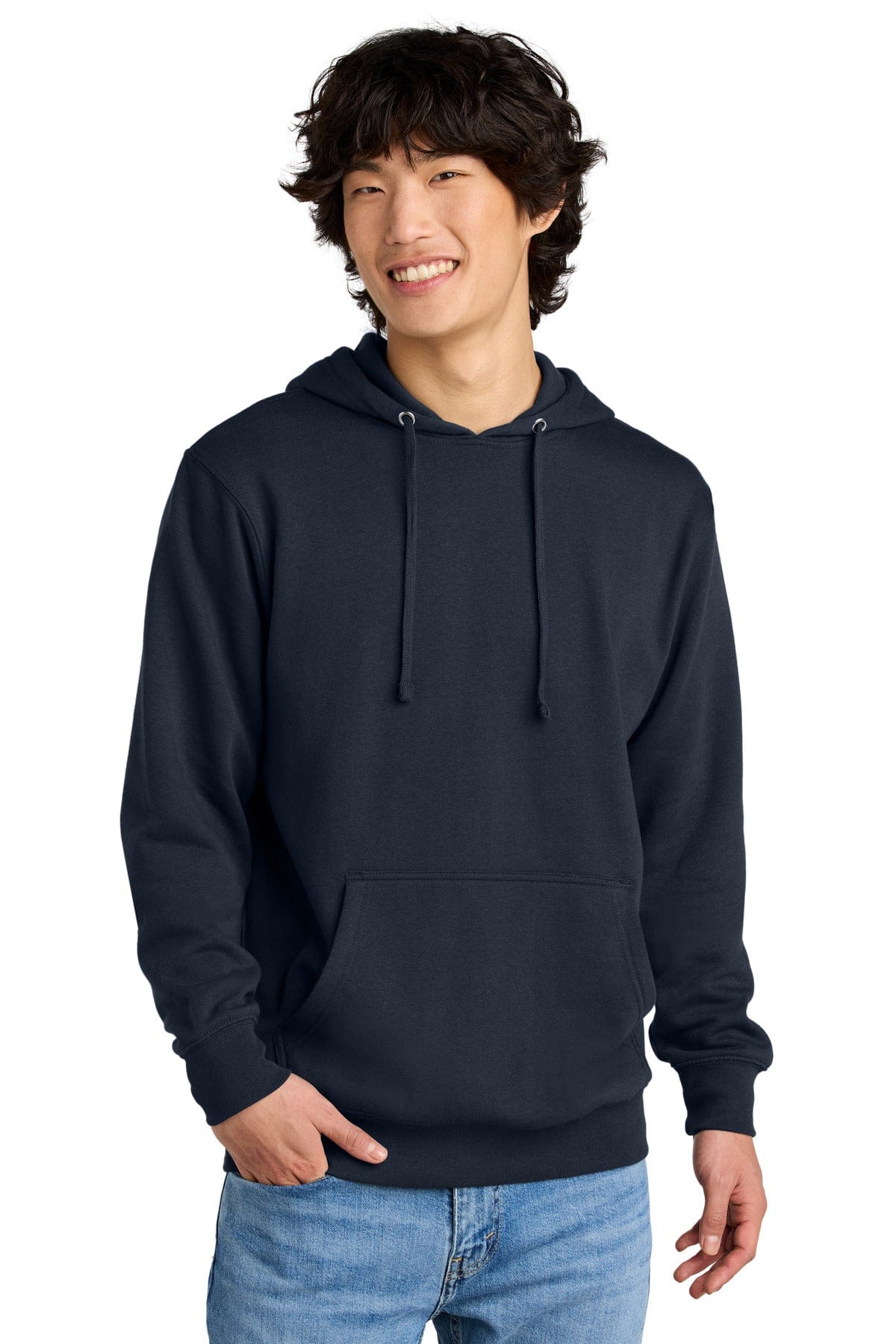 District DT6100 V.I.T. Fleece Hoodie in New Navy