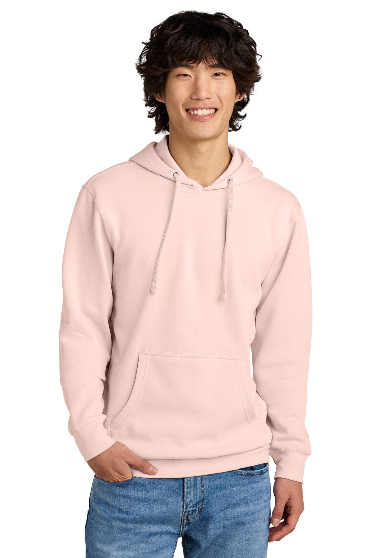 District DT6100 Wholesale Hoodie in Rosewater Pink