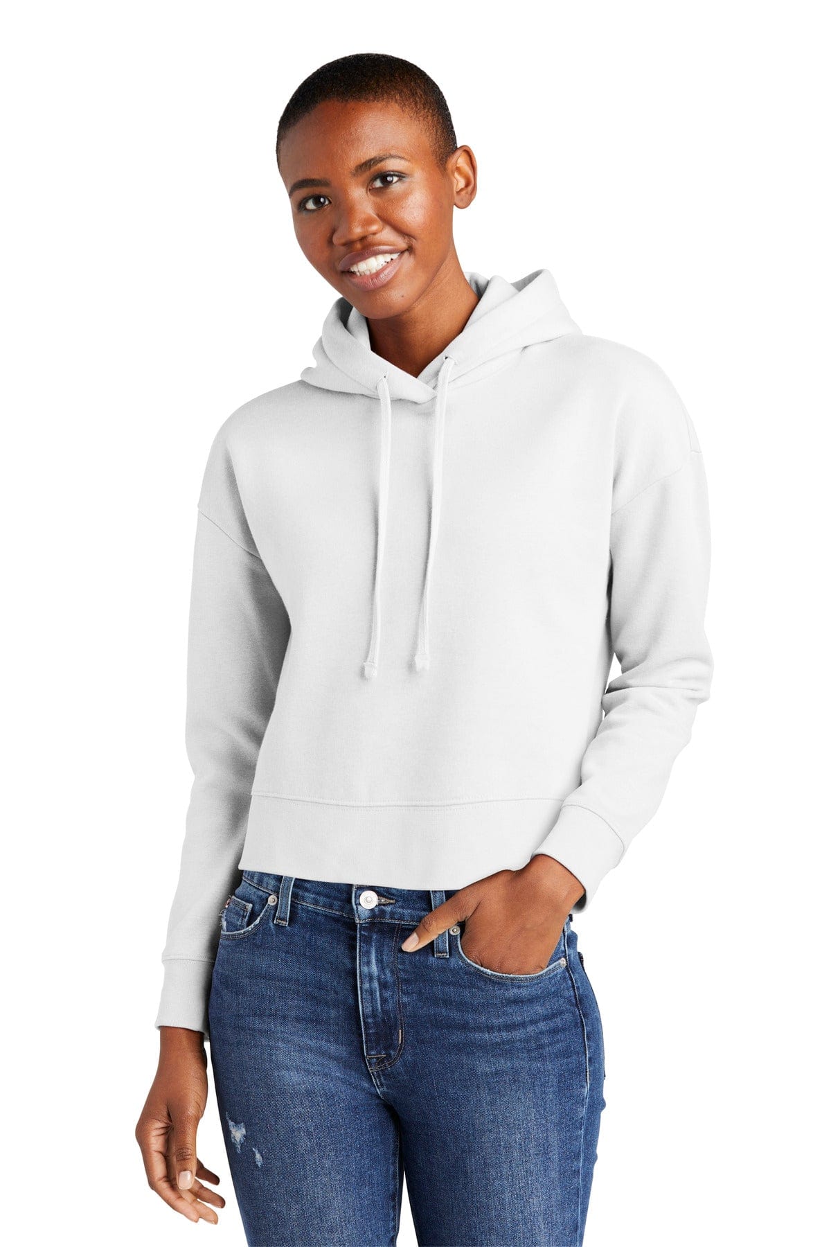 District DT6101 Women's V.I.T. Fleece Hoodie in 