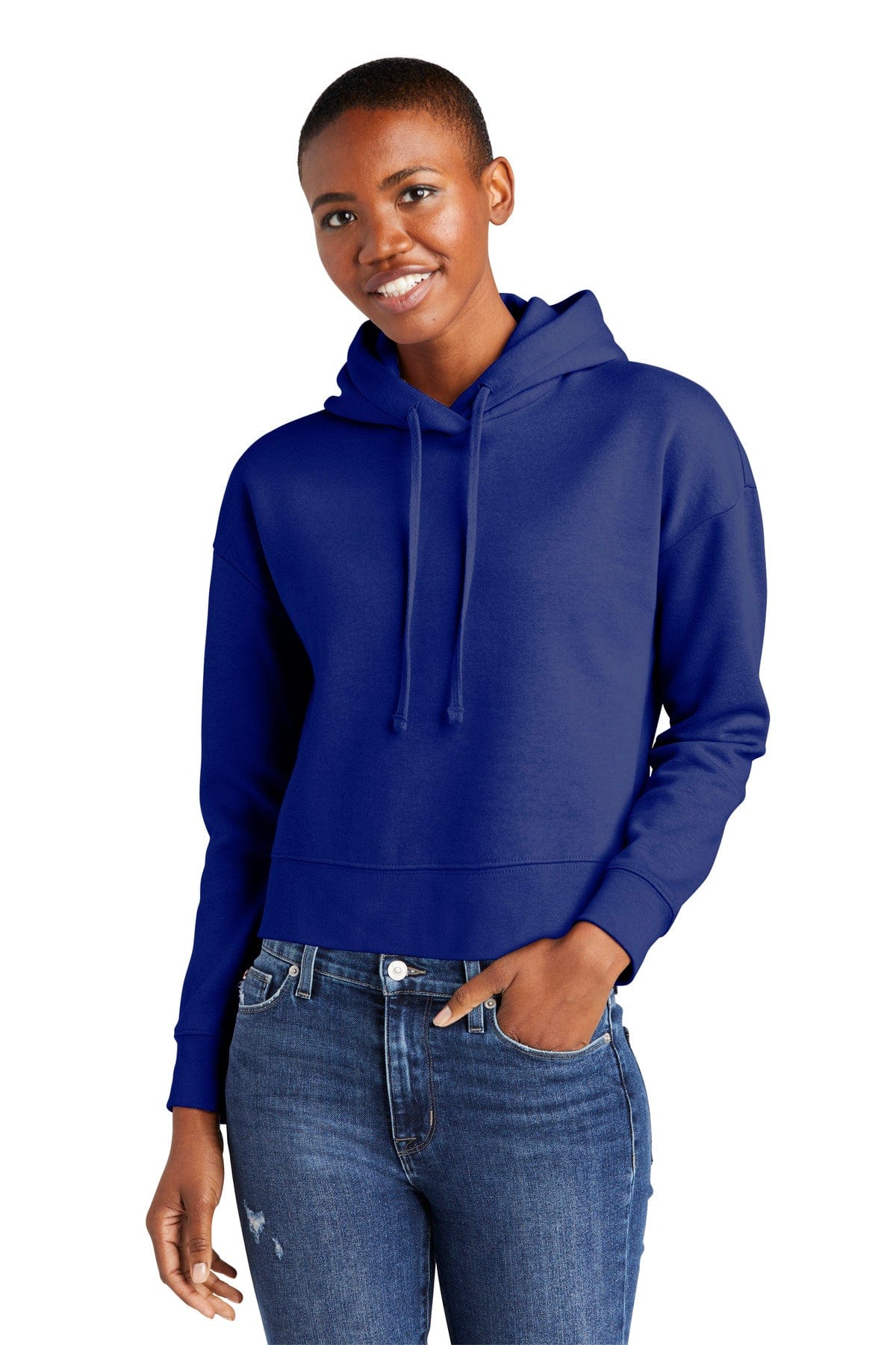 District DT6101 Women's V.I.T. Fleece Hoodie in 
