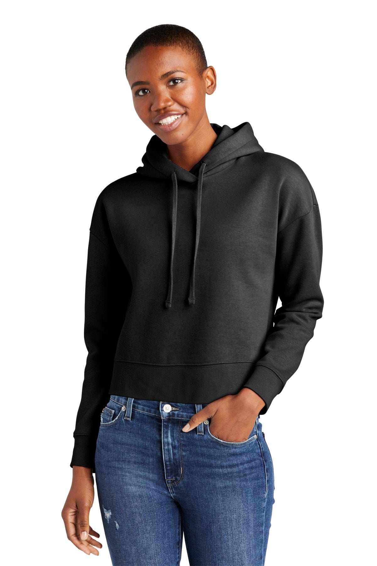 District DT6101 Women's V.I.T. Fleece Hoodie in 