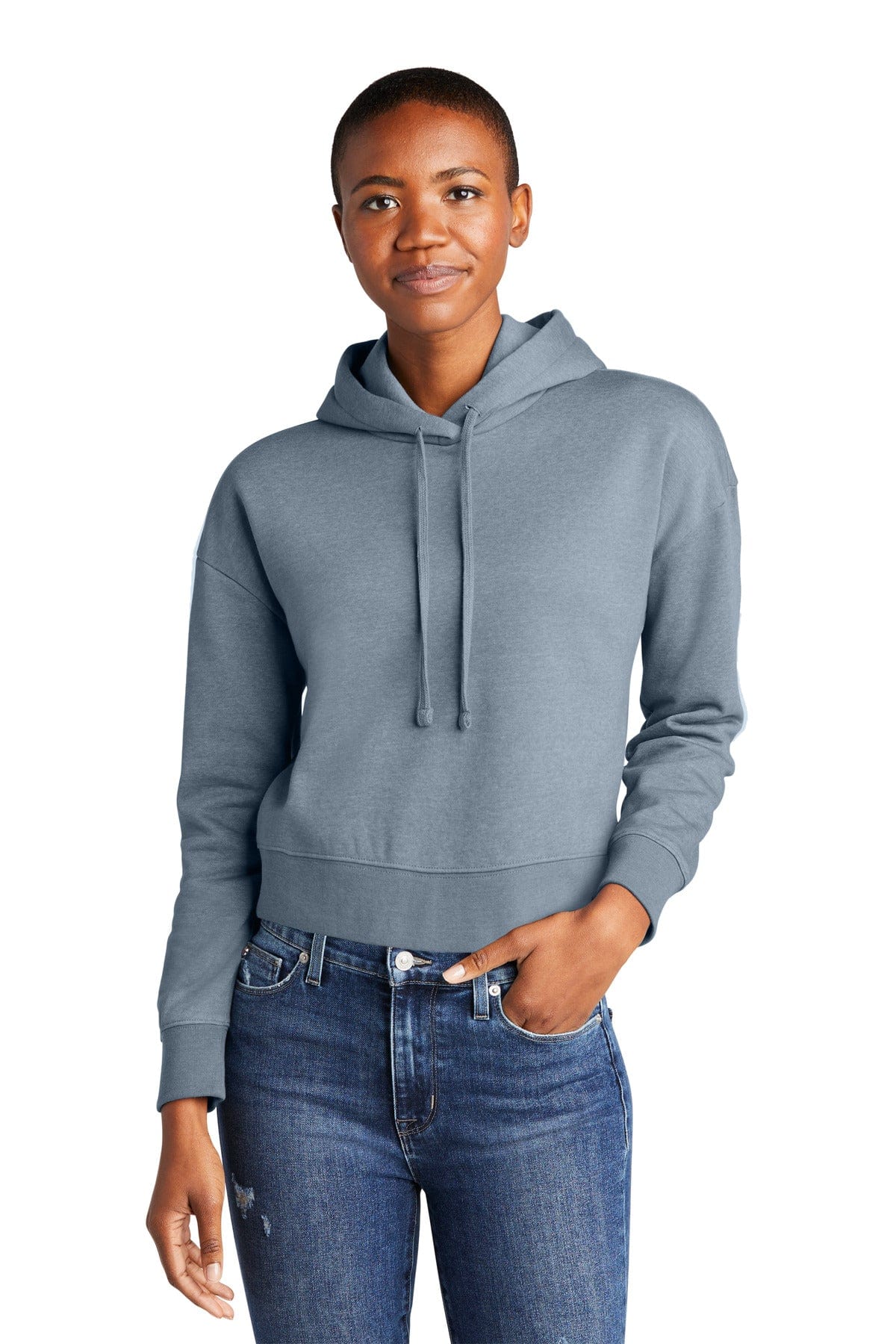 District DT6101 Women's V.I.T. Fleece Hoodie in 