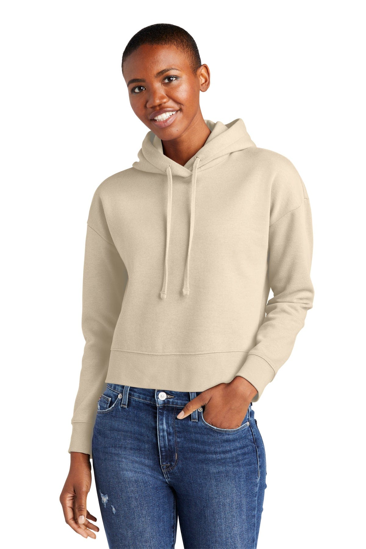 District DT6101 Women's V.I.T. Fleece Hoodie in 