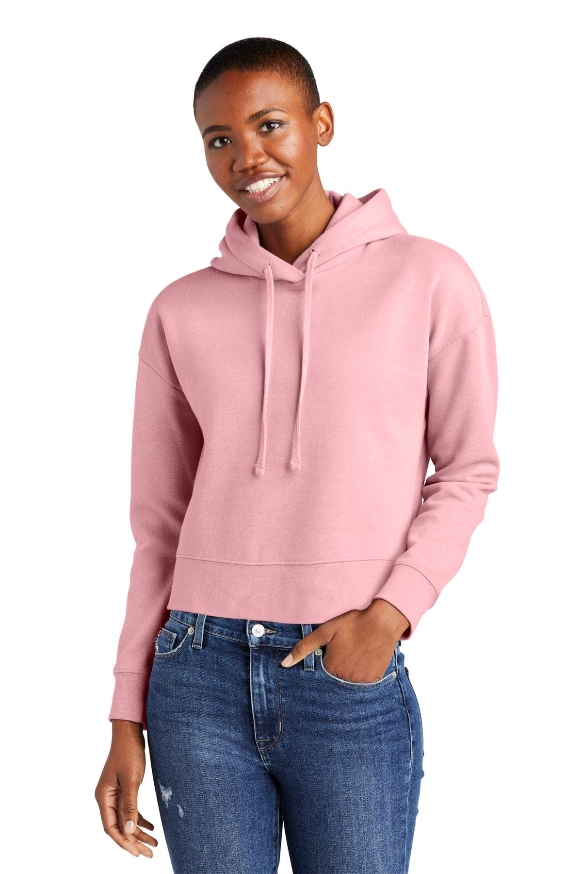 District DT6101 Women's V.I.T. Fleece Hoodie in 