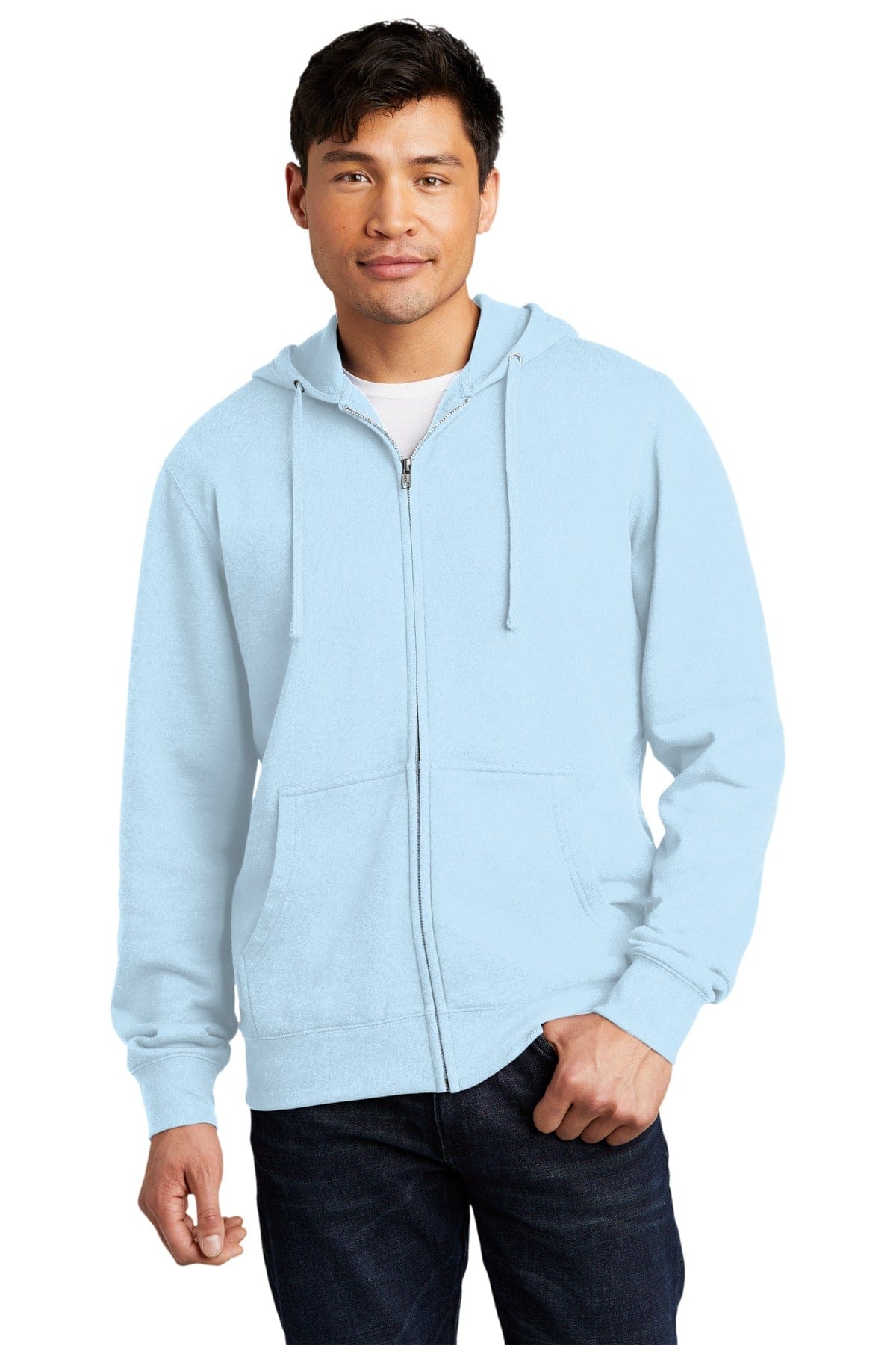 District DT6102 V.I.T. Fleece Full-Zip Hoodie in 
