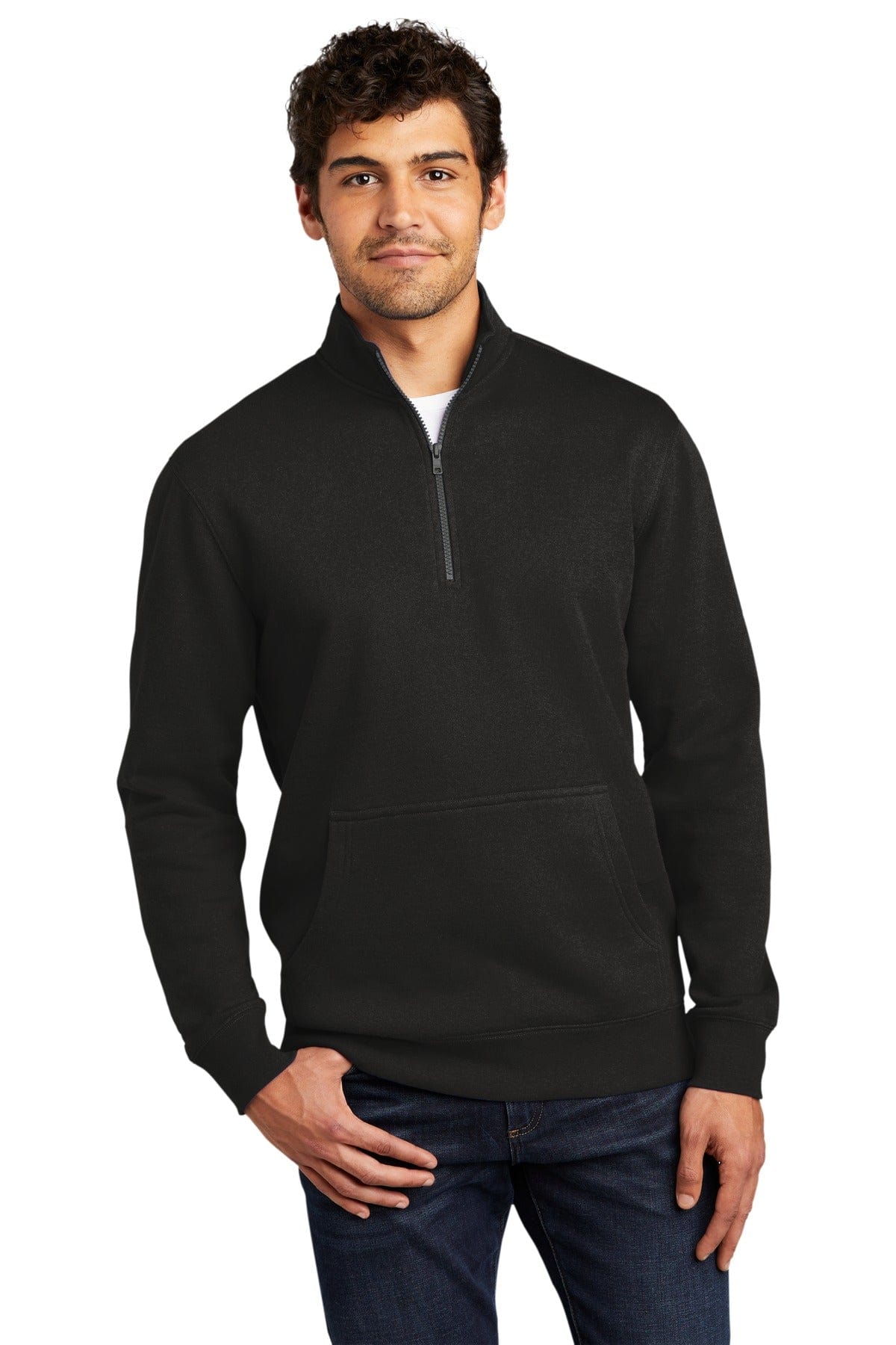 District DT6106 V.I.T. Fleece 1/4-Zip in 
