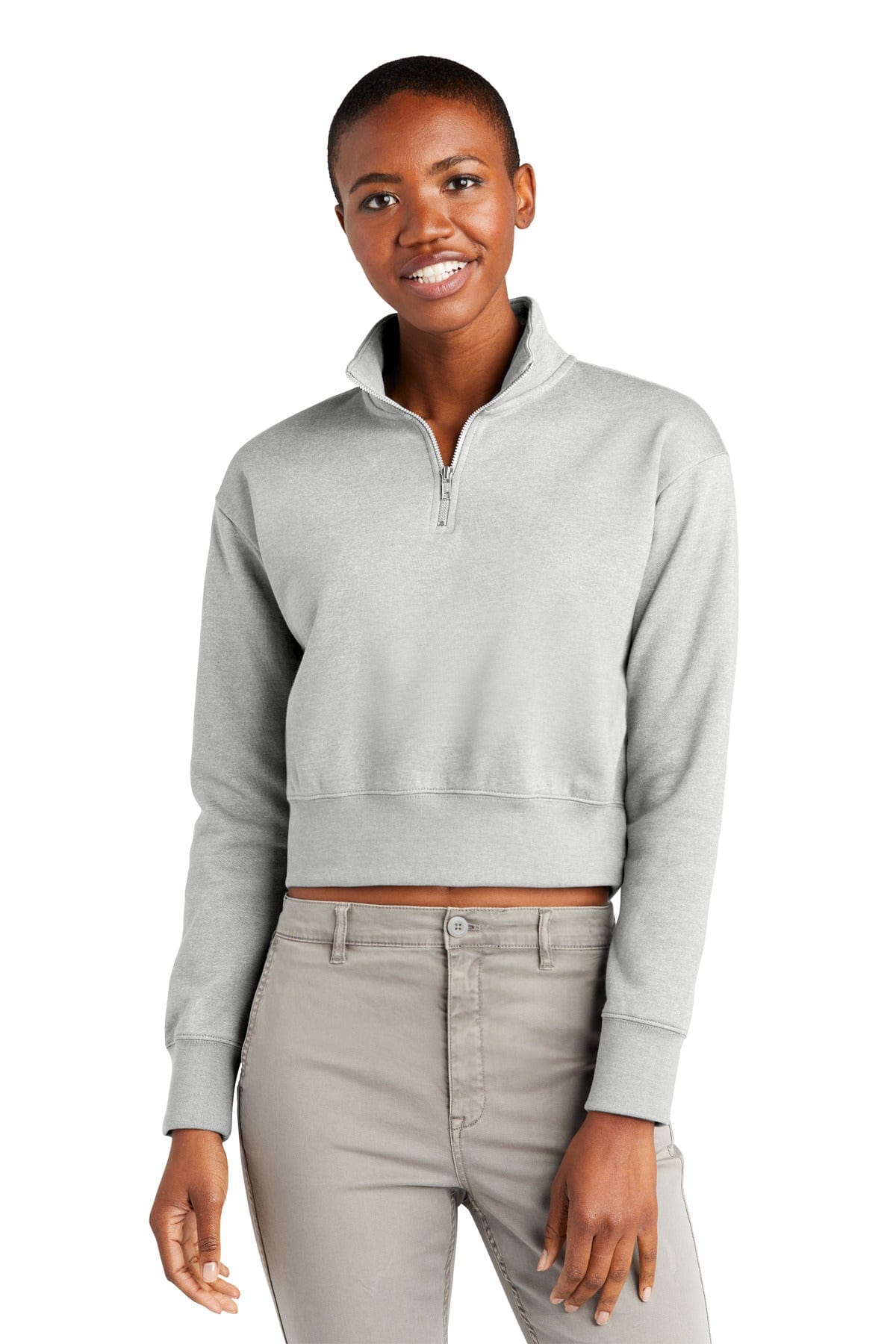 District DT6111 Women's V.I.T. Fleece 1/2-Zip in 
