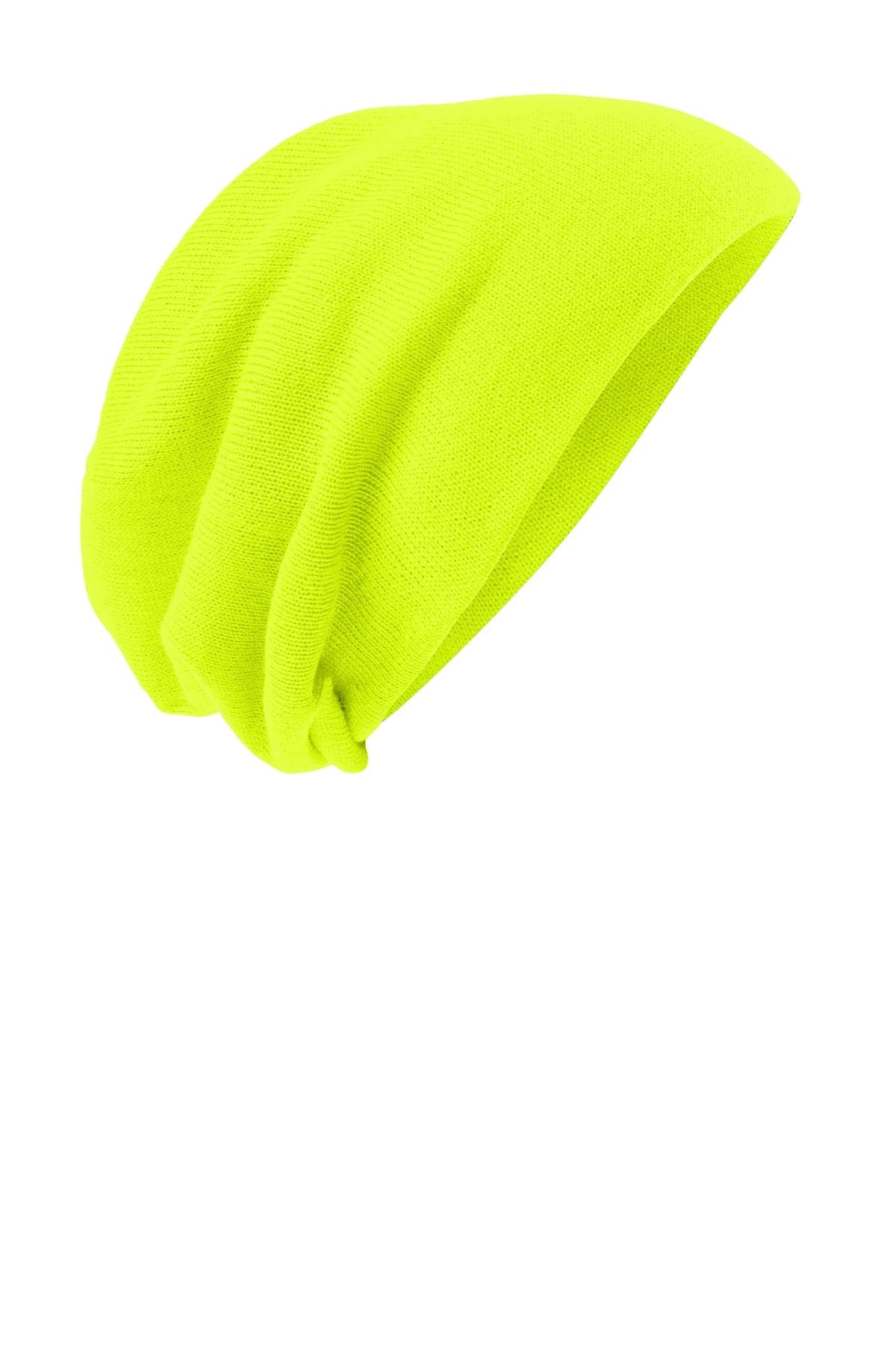 District DT618 Slouch Beanie in Neon Yellow