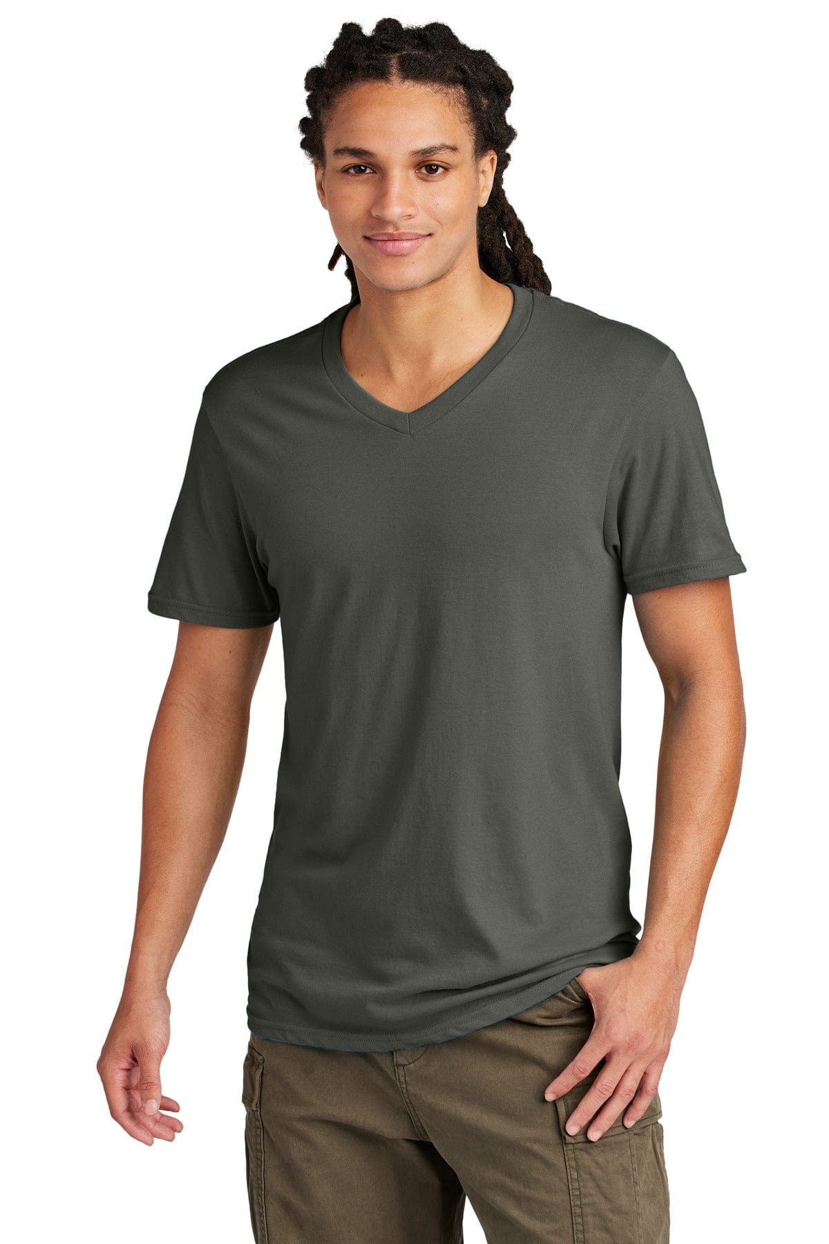 District DT6500 Very Important Tee V-Neck in 