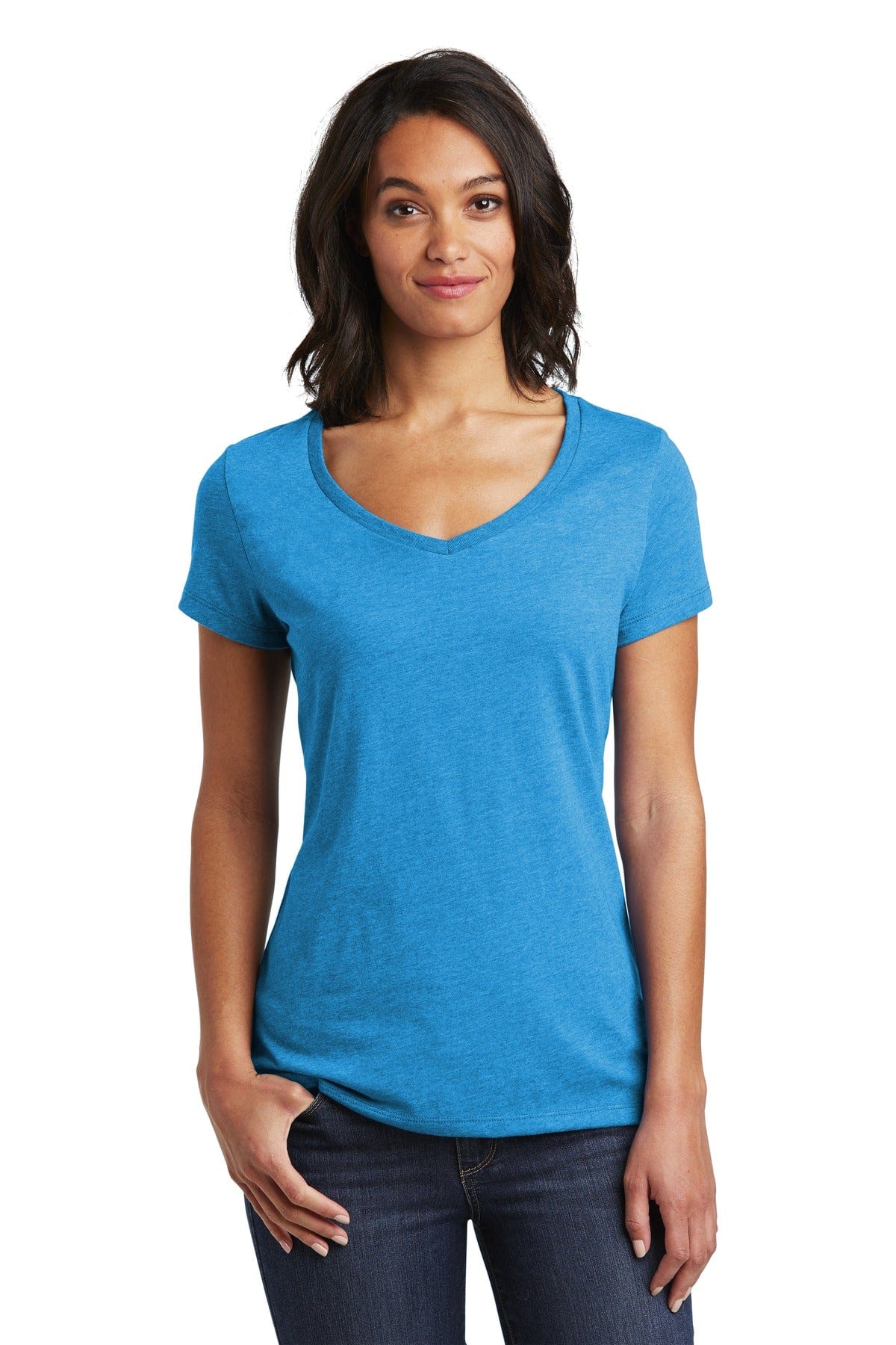 District DT6503 Women's Very Important Tee V-Neck. in 