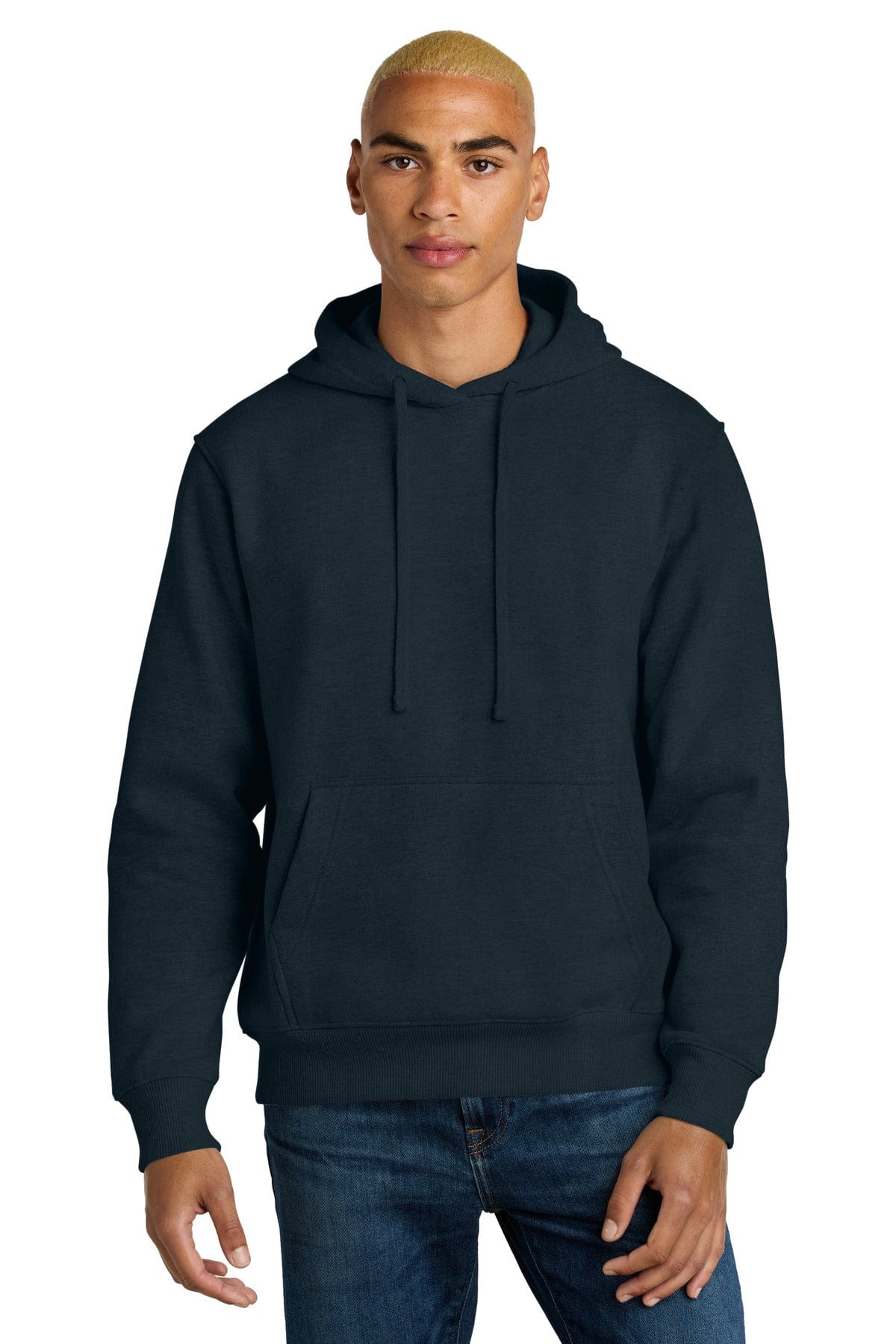 District DT6600 V.I.T. Heavyweight Fleece Hoodie in New Navy