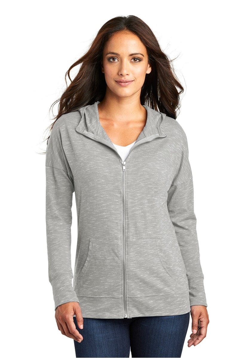 District DT665 Women's Medal Full-Zip Hoodie in 