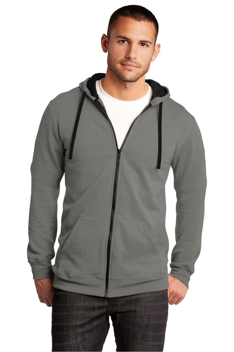 District DT800 The Concert Fleece Full-Zip Hoodie in 