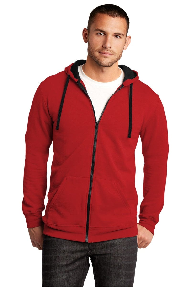 District DT800 The Concert Fleece Full-Zip Hoodie in 