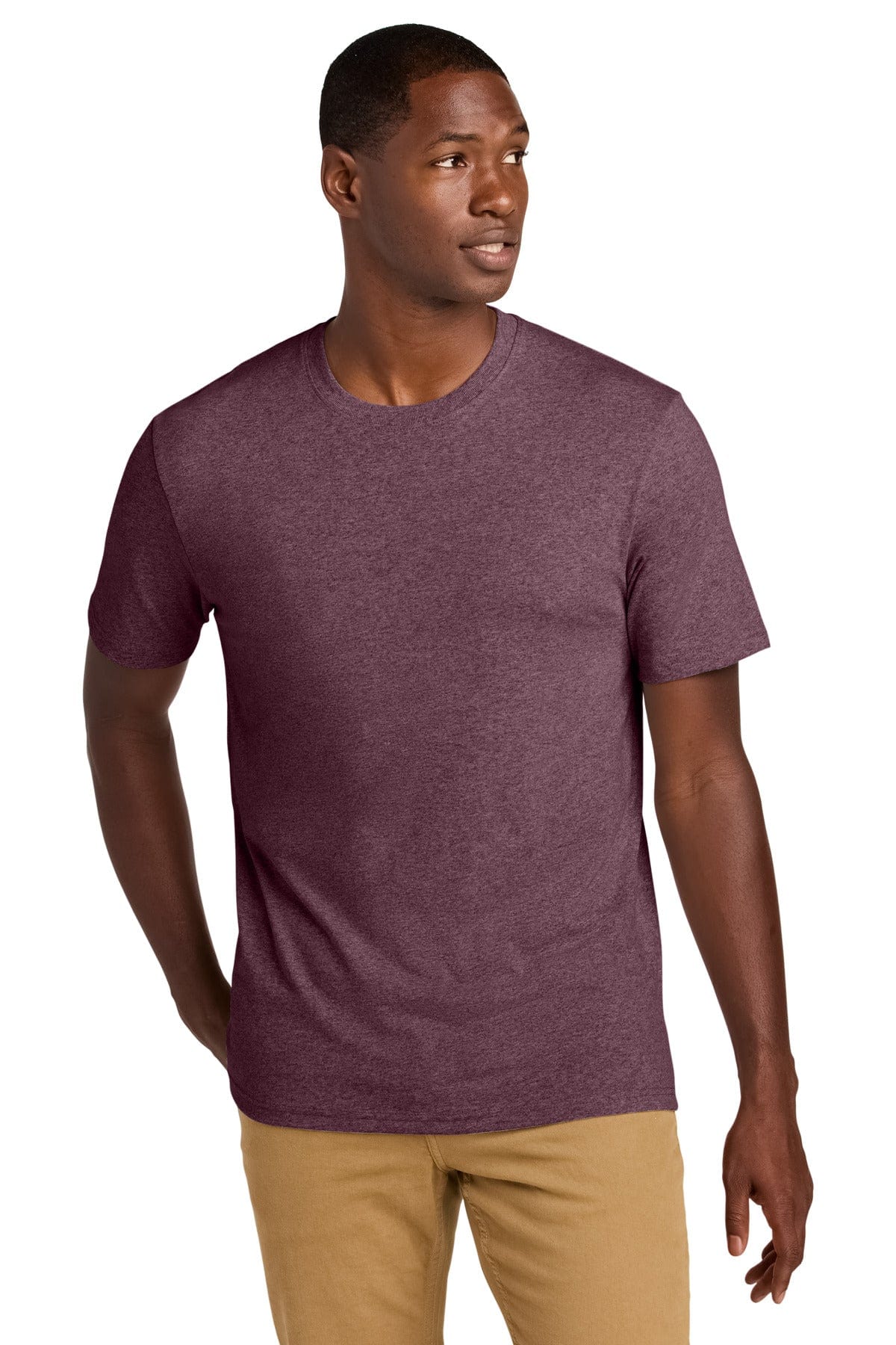 District DT8000 Re-Tee in Maroon Heather