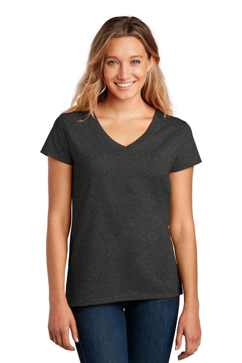 District DT8001 Women's Re-Tee V-Neck in 