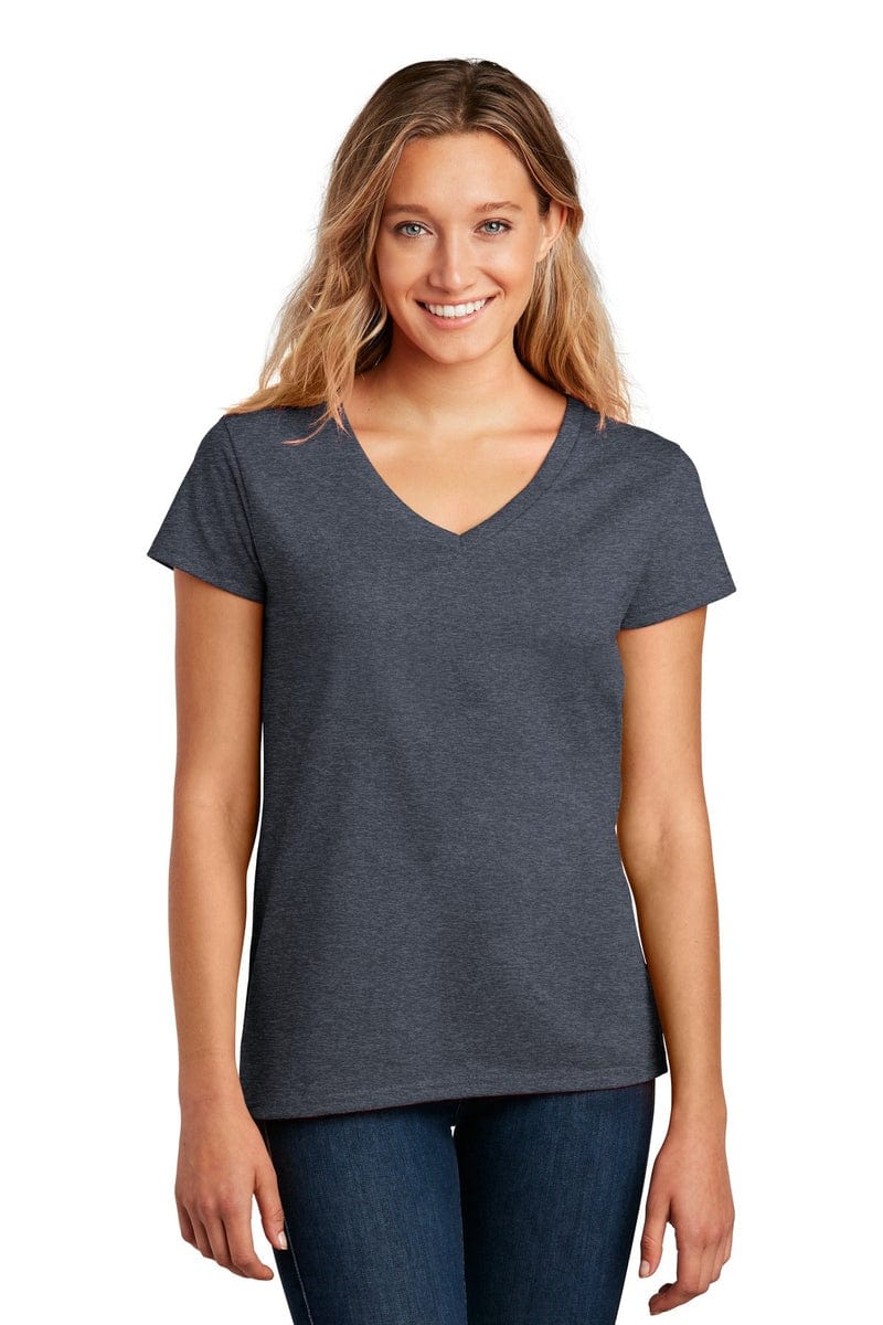 District DT8001 Women's Re-Tee V-Neck in 
