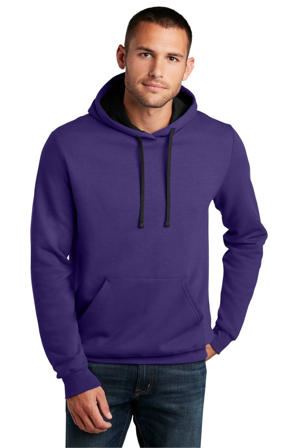 District DT810 The Concert Fleece Hoodie in Purple