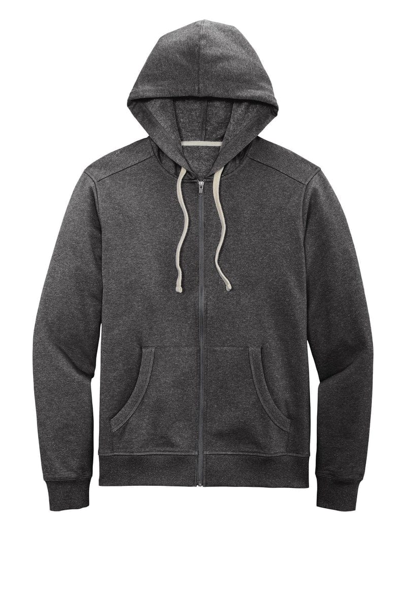 District DT8102 Re-Fleece Full-Zip Hoodie in 