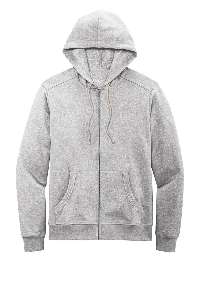 District DT8102 Re-Fleece Full-Zip Hoodie in 