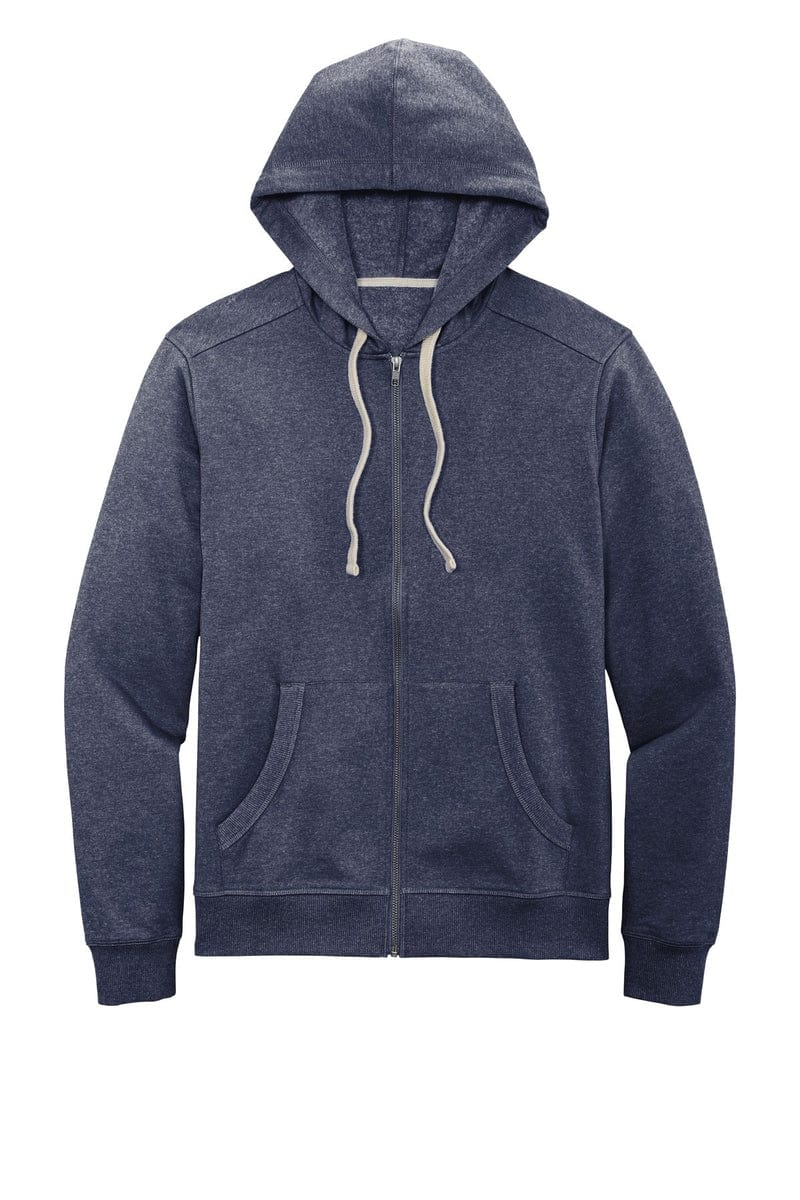 District DT8102 Re-Fleece Full-Zip Hoodie in 