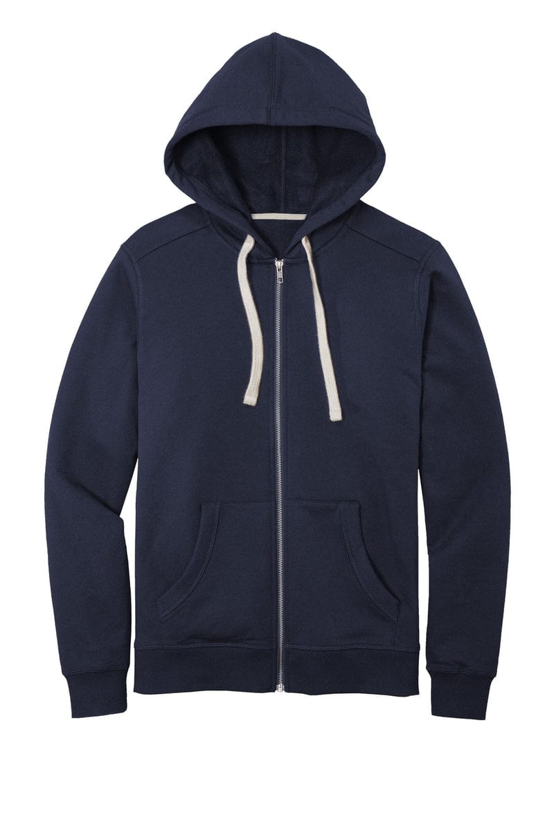 District DT8102 Re-Fleece Full-Zip Hoodie in 
