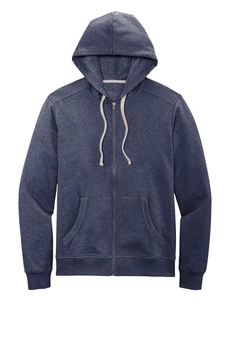District DT8102 Re-Fleece Full-Zip Hoodie in 