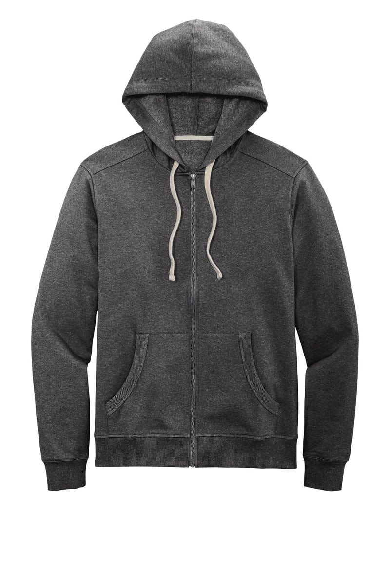 District DT8102 Re-Fleece Full-Zip Hoodie in 