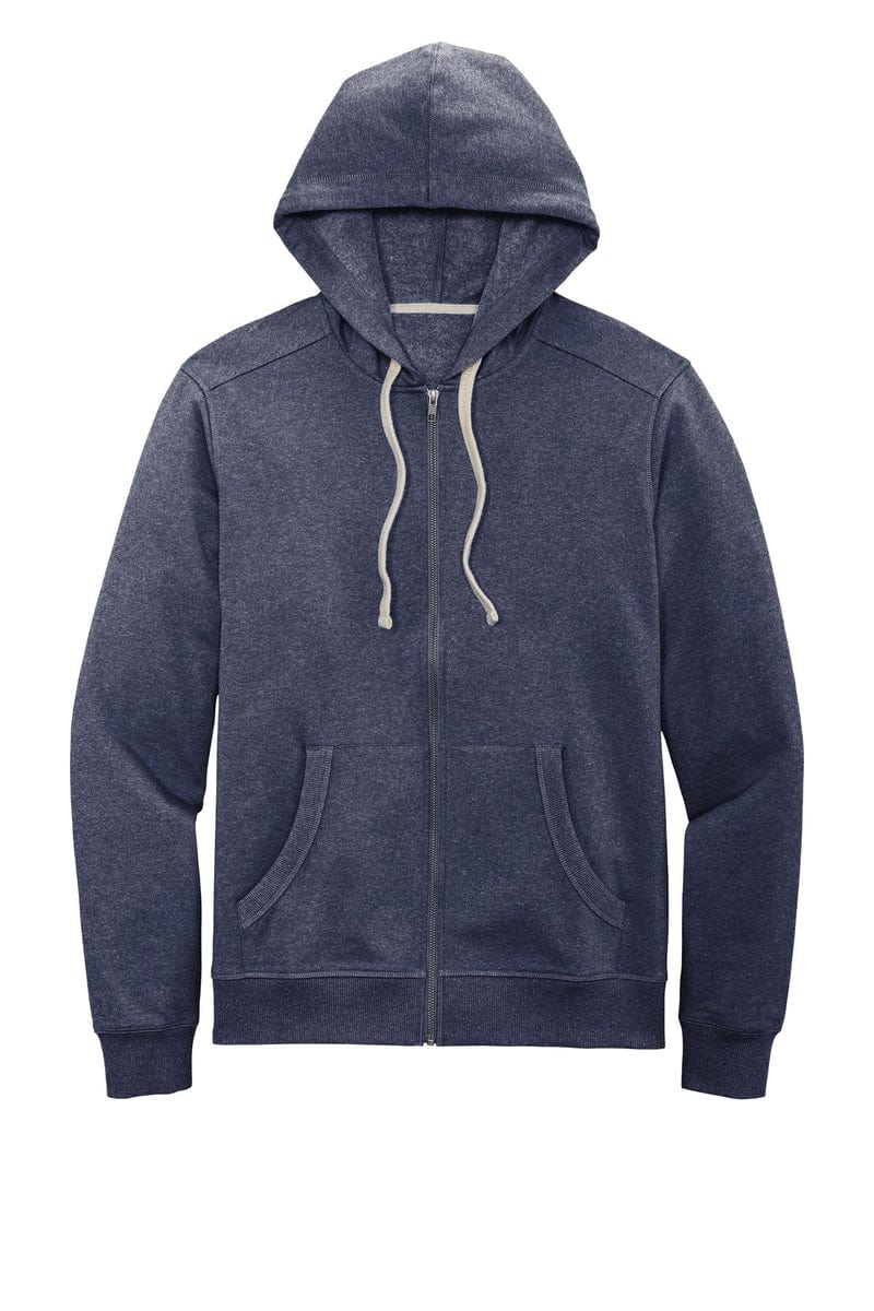 District DT8102 Re-Fleece Full-Zip Hoodie in 