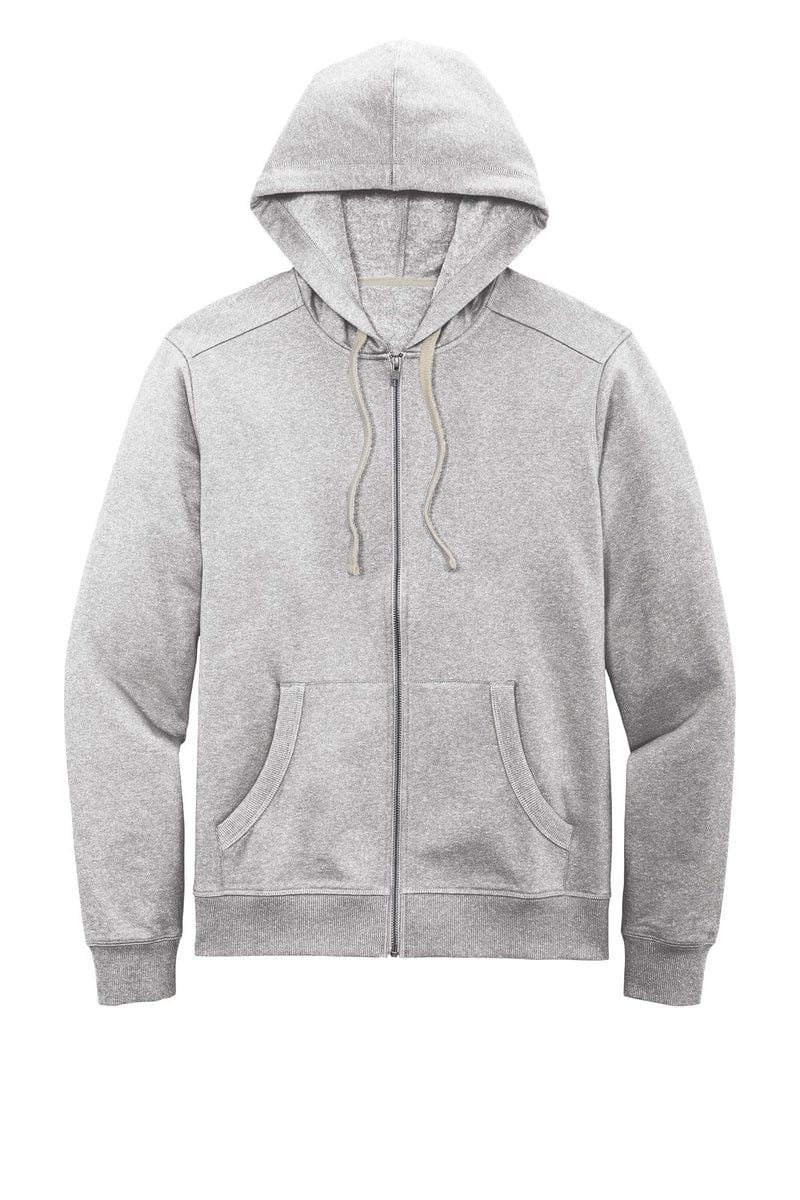 District DT8102 Re-Fleece Full-Zip Hoodie in 