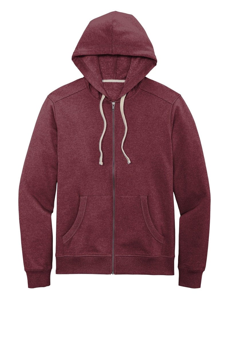 District DT8102 Re-Fleece Full-Zip Hoodie in 