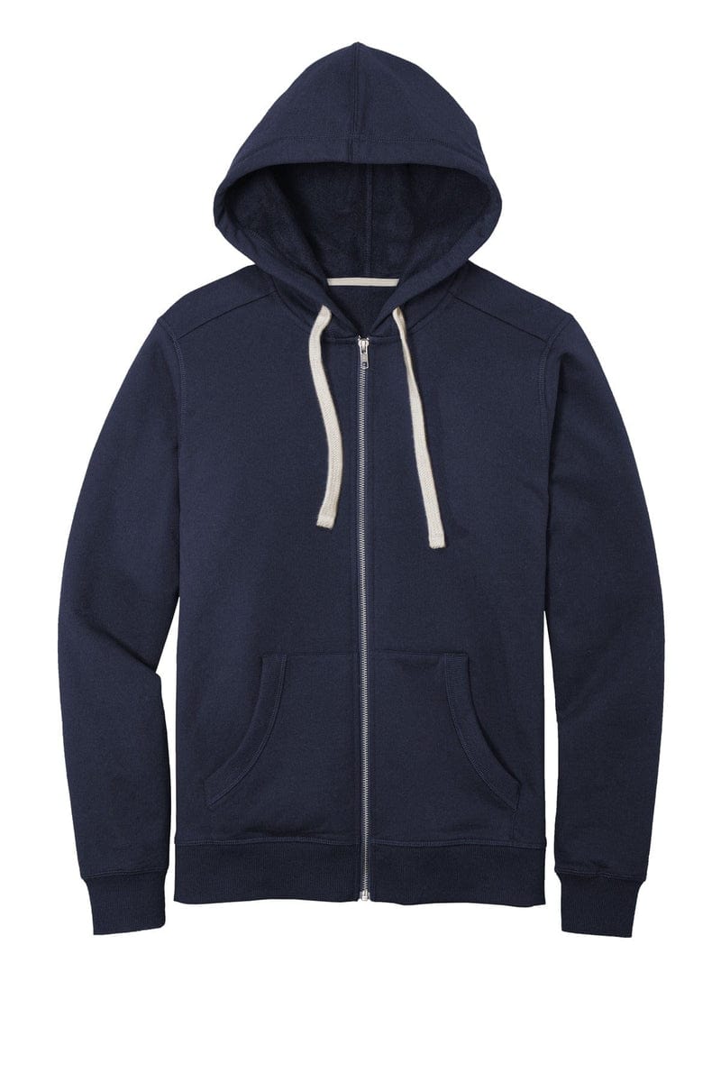 District DT8102 Re-Fleece Full-Zip Hoodie in 