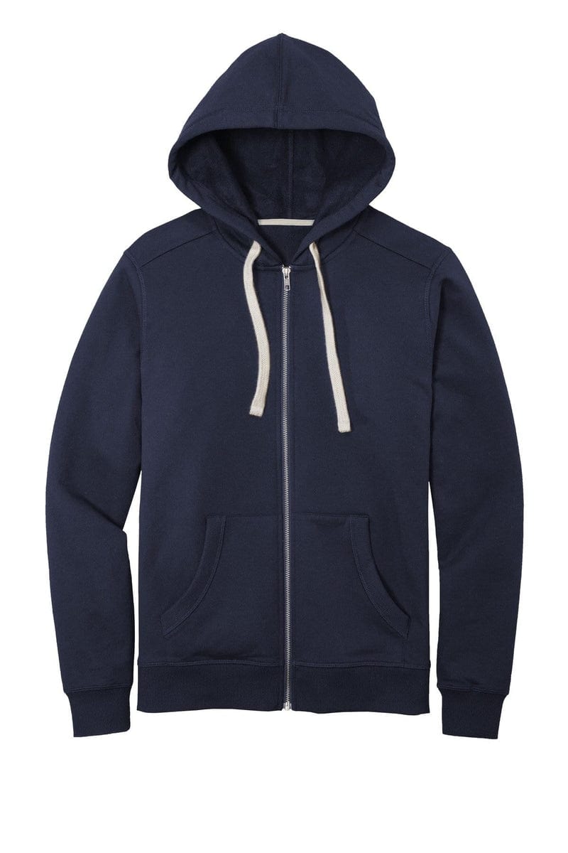 District DT8102 Re-Fleece Full-Zip Hoodie in 