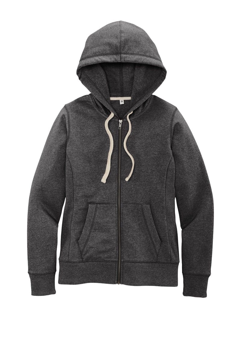 District DT8103 Women's Re-Fleece Full-Zip Hoodie in 