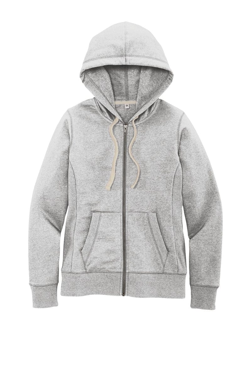 District DT8103 Women's Re-Fleece Full-Zip Hoodie in 