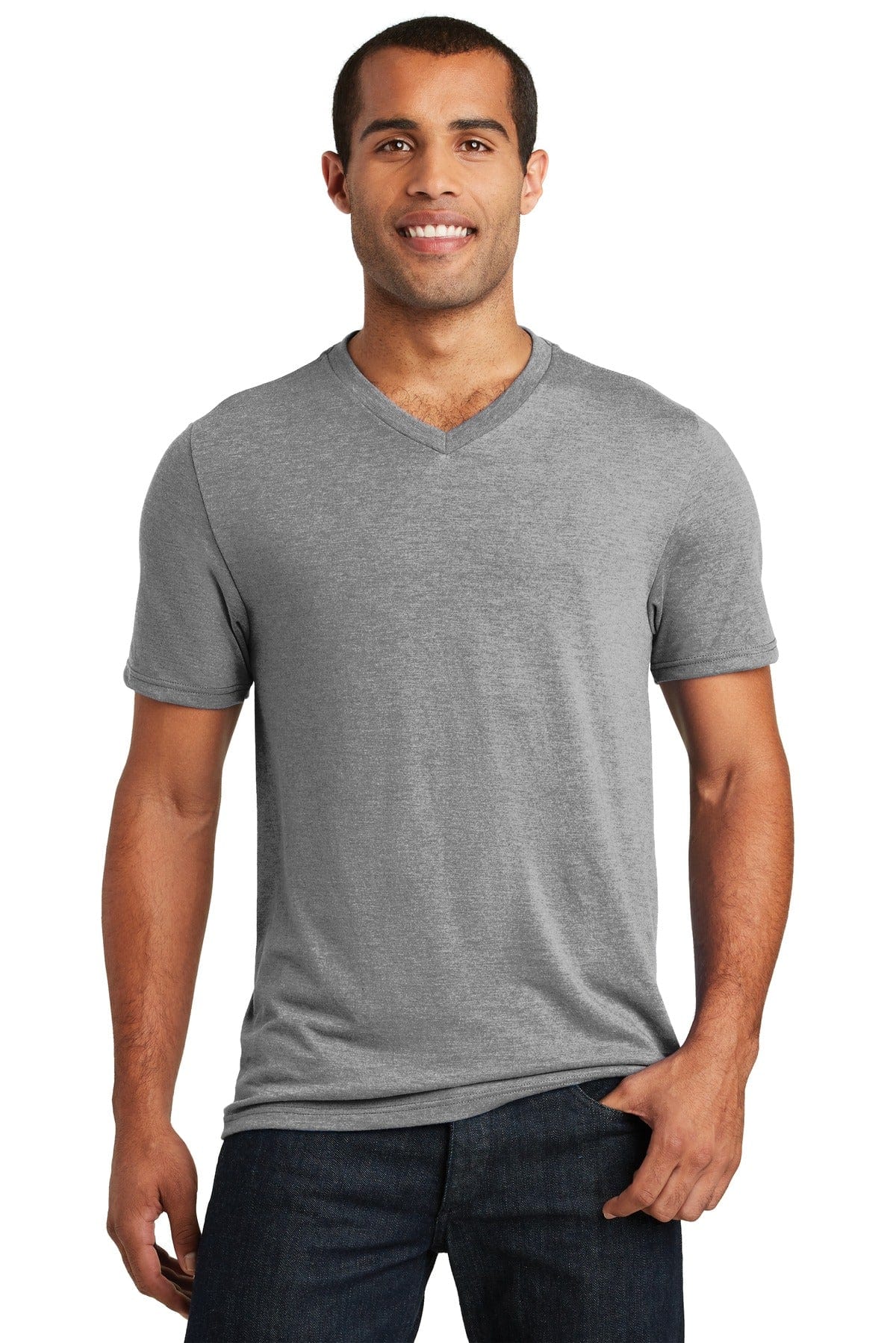 District Perfect Tri V-Neck Tee. DT1350 in 