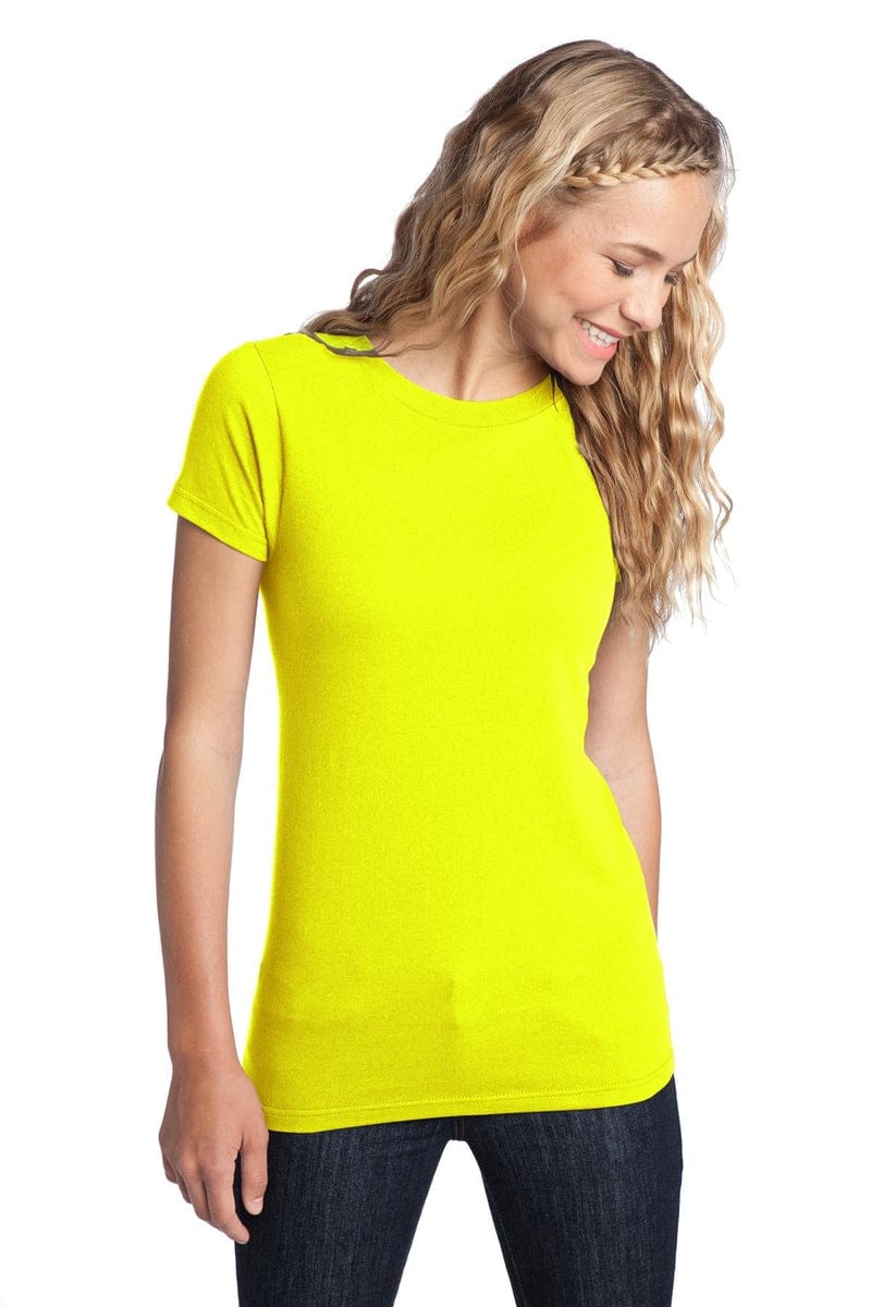 District Women's Fitted The Concert Tee DT5001, Basic Colors in 