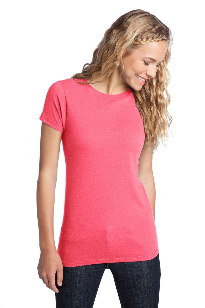 District Women's Fitted The Concert Tee DT5001, Basic Colors in 