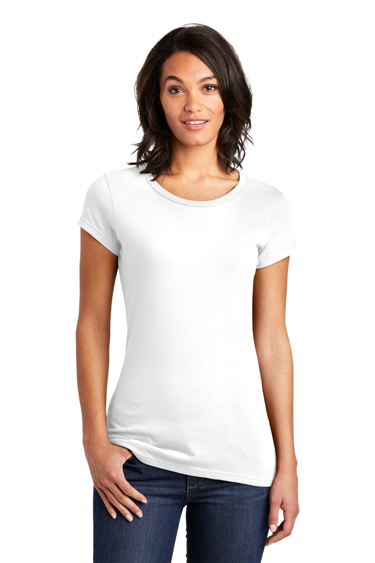 District Women's Fitted Very Important Tee . DT6001, Extended Colors in 