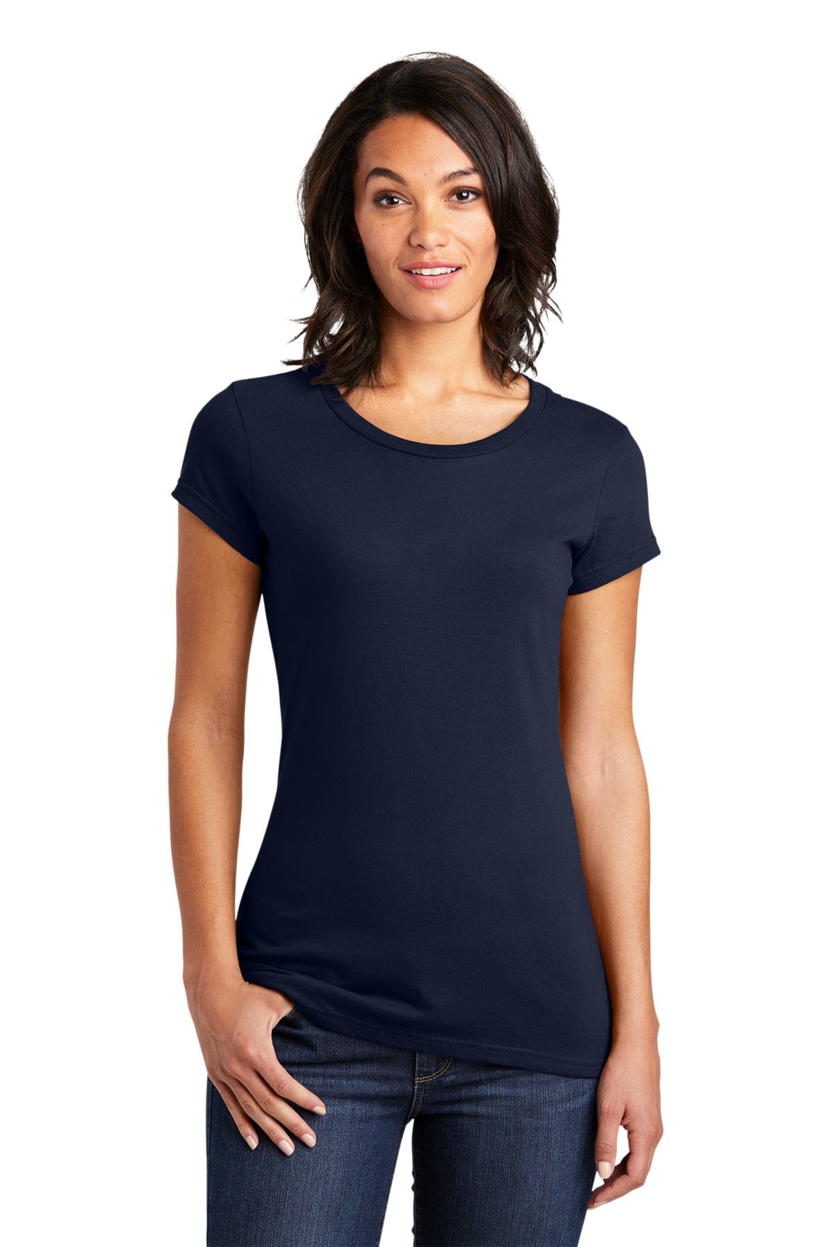 District Women's Fitted Very Important Tee . DT6001, Extended Colors in 