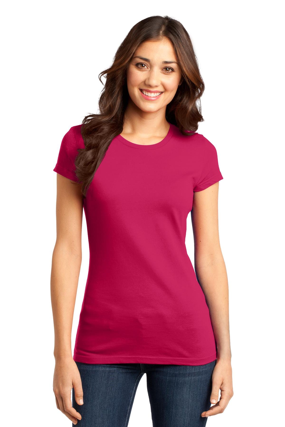 District Women's Fitted Very Important Tee . DT6001, Extended Colors in 