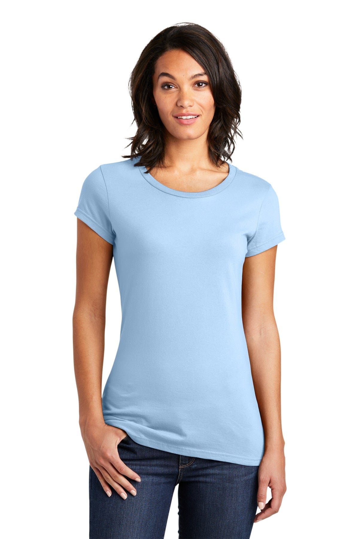 District Women's Fitted Very Important Tee . DT6001, Extended Colors in 