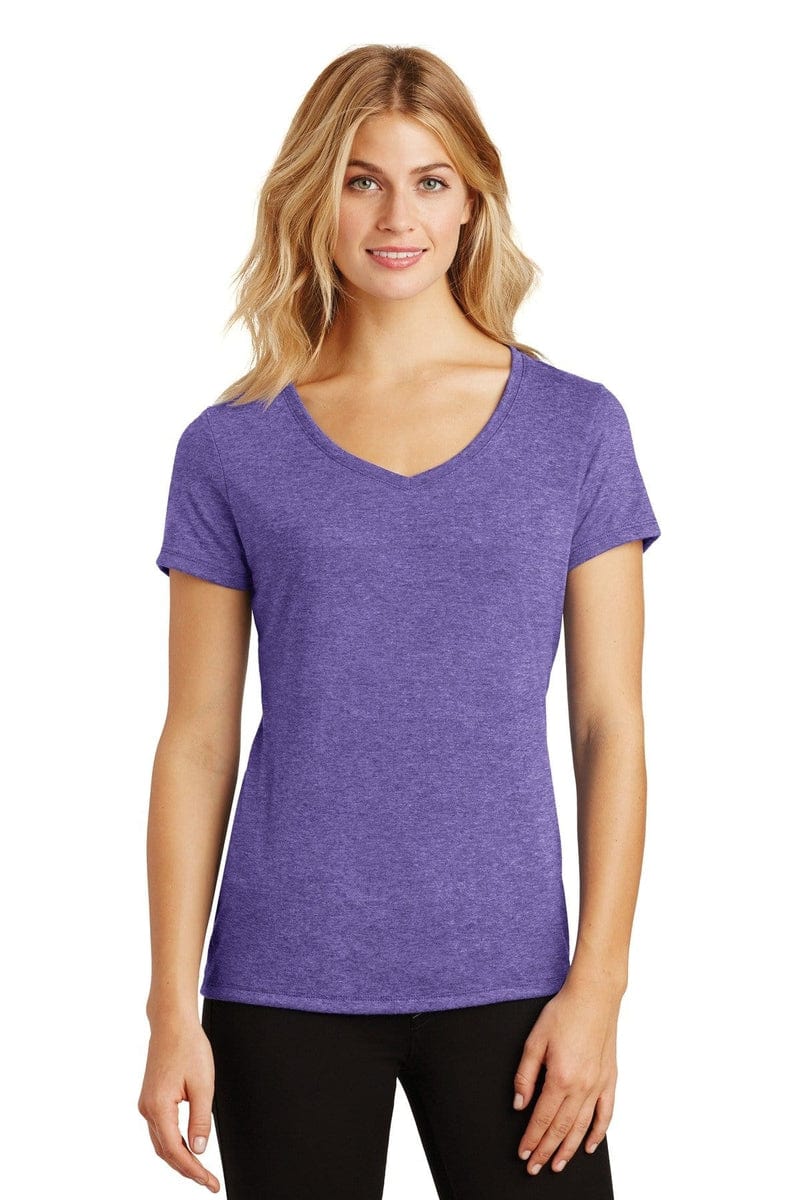 District Women's Perfect Tri V-Neck Tee. DM1350L, Basic Colors in 
