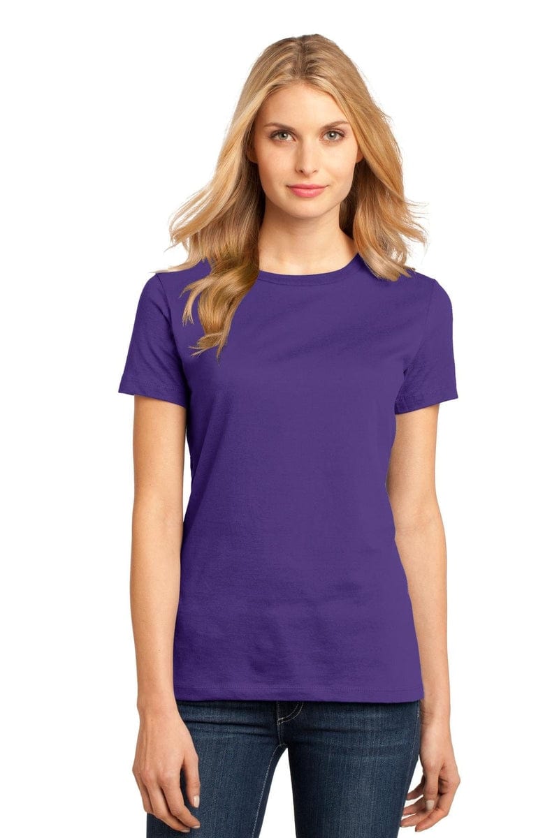 District Women's Perfect Weight Tee. DM104L, Basic Colors in 