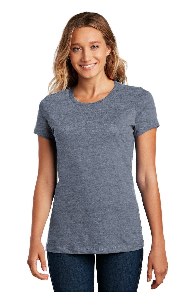 District Women's Perfect Weight Tee. DM104L, Traditional Colors in 