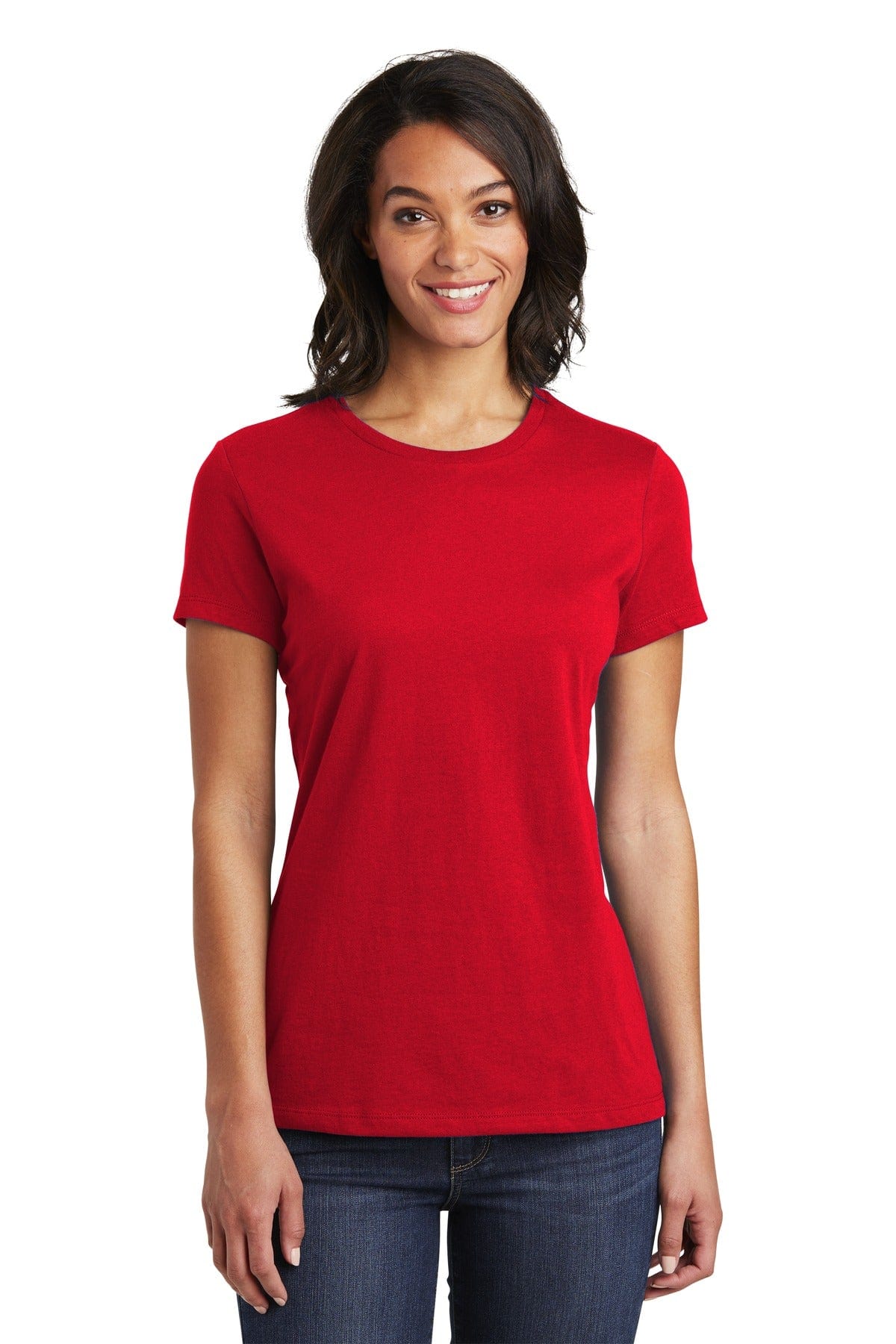 District Women's Very Important Tee DT6002 in Classic Red