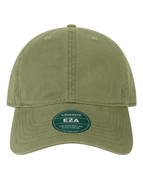 EZA-Relaxed Twill Dad Hat in Moss Green