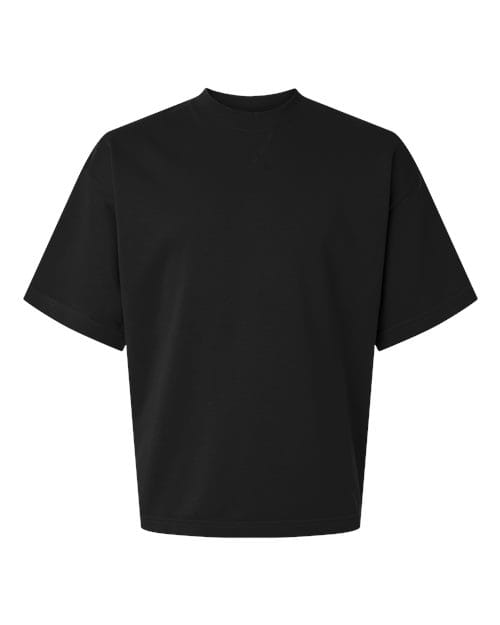 FTEX00 Unisex French Terry Ex Crew in Black