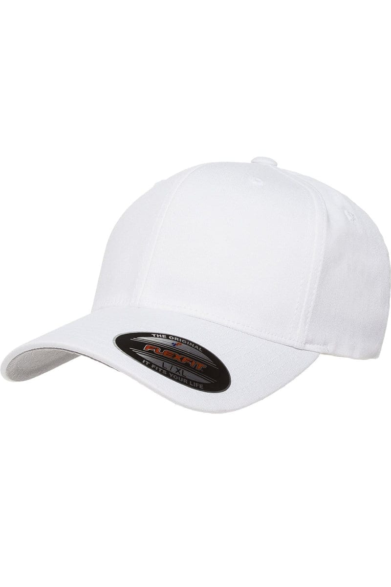 Flexfit 5001 Adult Value Cotton Twill Cap in White